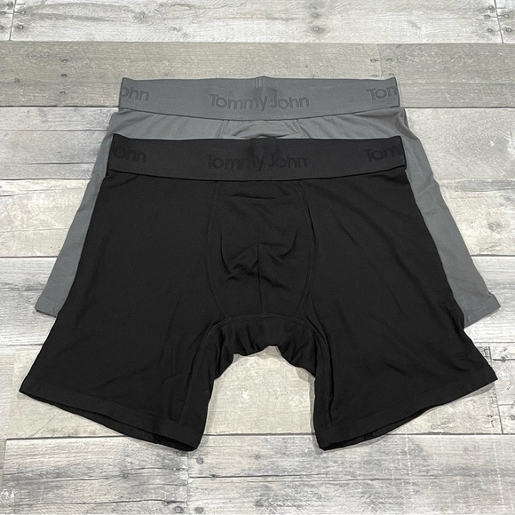 TOMMY JOHN Second Skin 4-Inch Boxer Briefs 2-Pck Assorted Colors - Sz - S (B589)